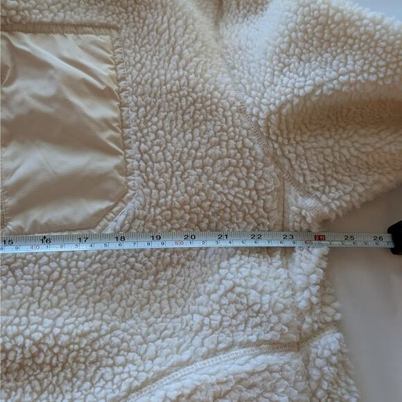 H&M HM Beige Overzised Full Zip Long Sleeve Teddy Coat Jacket, size M - Picture 7 of 10